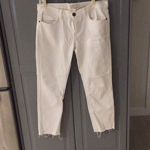 Current/Elliot Cropped straight sugar w/released